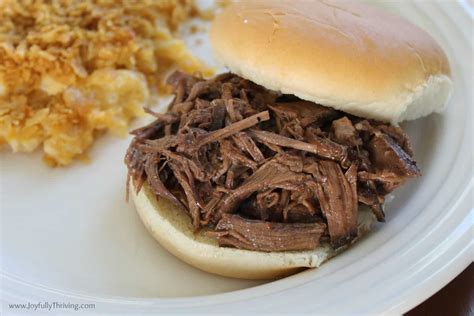 4 Ingredient Shredded Beef Sandwich Recipe