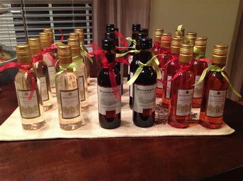 Mini wine Bottles Christmas Party Favors by Amy Roberts Nashville,TN Wine Party Favor, Party ...