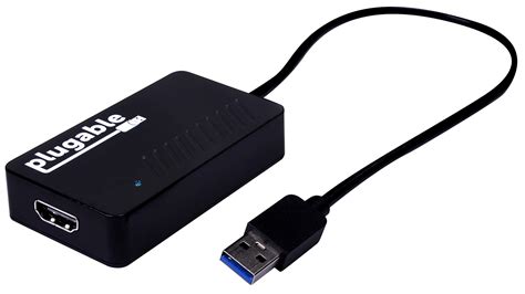 Plugable USB 3.0 to HDMI 4K UHD Video Graphics Adapter for Multiple ...