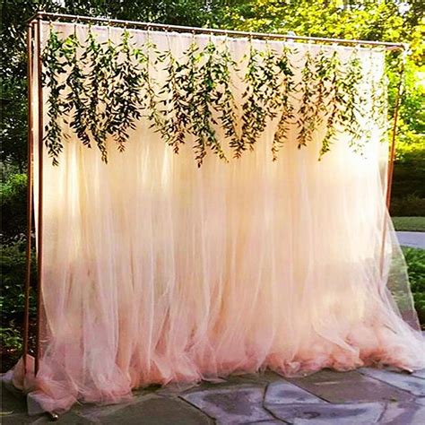 Custom your size Tulle Fabric Backdrop Tulle Wedding Backdrop | Etsy | Wedding reception ...