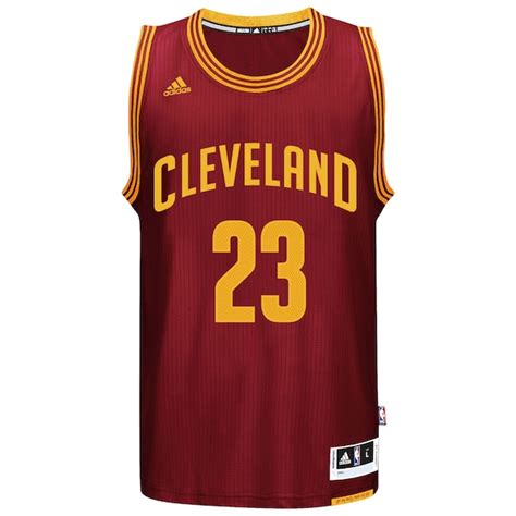 Men's Cleveland Cavaliers LeBron James adidas Burgundy Player Swingman ...