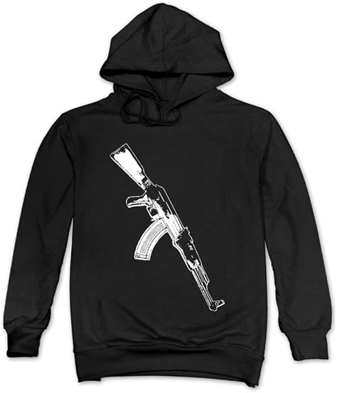 AK-47 Casual Pullover Hoodie For Mens Black: Amazon.ca: Clothing & Accessories