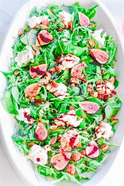 Burrata Fig Arugula Salad - House of Kerrs