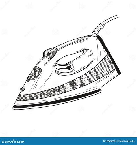 Sketch Iron on a White Background. Vector Illustration Stock ...