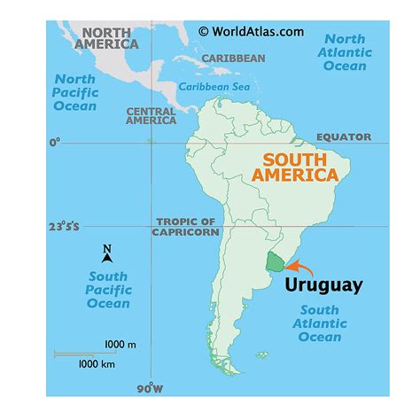 Mapas de Uruguay - Atlas del Mundo