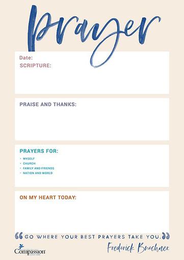 15 Best Printable Prayer Journal Templates for 2022 - Happier Human