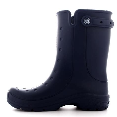 Unisex Adults Crocs Reny II Mid Calf Waterproof Wellingtons Rain Boots ...