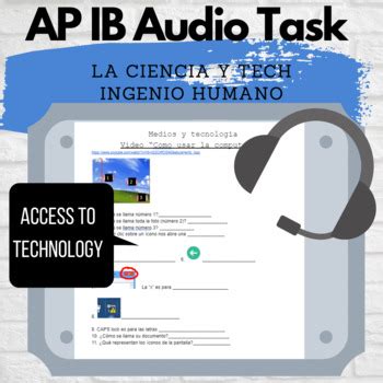 Authentic Spanish Audio listening activity (technology) by Llama Bum Spanish