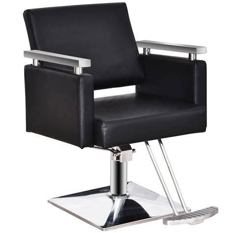 BarberPub Classic Hydraulic Barber Chair Styling Salon Chair for Hair Stylist Beauty Spa ...