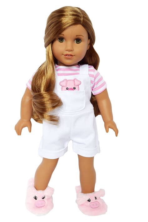 MBD Little Piggy Overalls fits American 18 Inch Girl Dolls and My Life as Dolls - Walmart.com ...