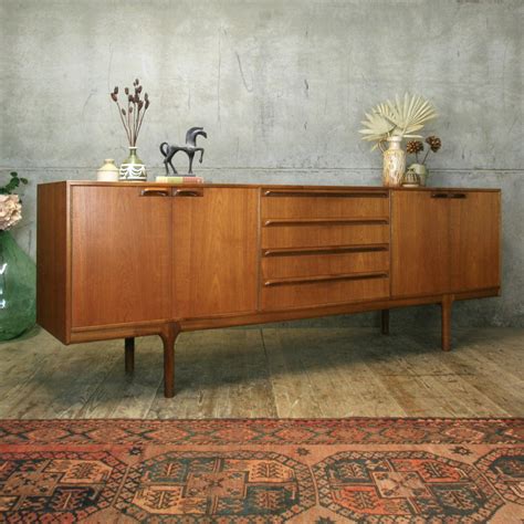 Rare Mcintosh Teak Mid Century Sideboard #0803E – Mustard Vintage