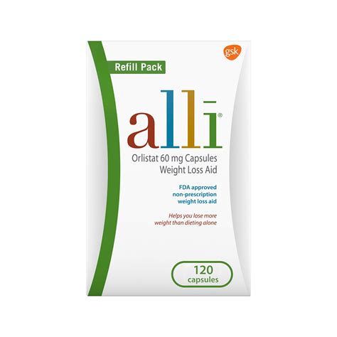 alli Weight Loss Diet Pills, Orlistat 60 mg Capsules, Non Prescription ...