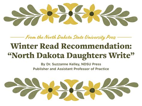 North Dakota Daughters Write - NDSU Foundation Magazine