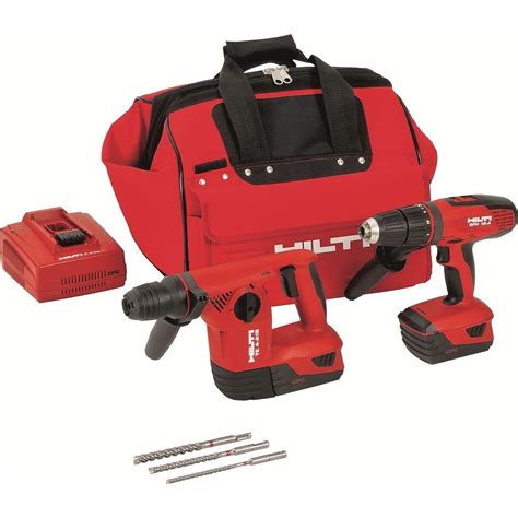 Hilti 18-Volt Lithium-Ion Cordless Rotary Hammer Drill/Hammer Drill ...