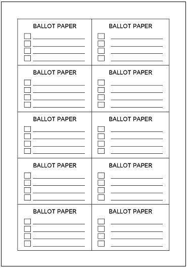 Sample ballot