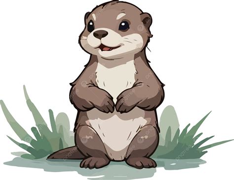 Cute Otter Cartoon Clip Art, Otter, Animal, Cartoon PNG Transparent ...