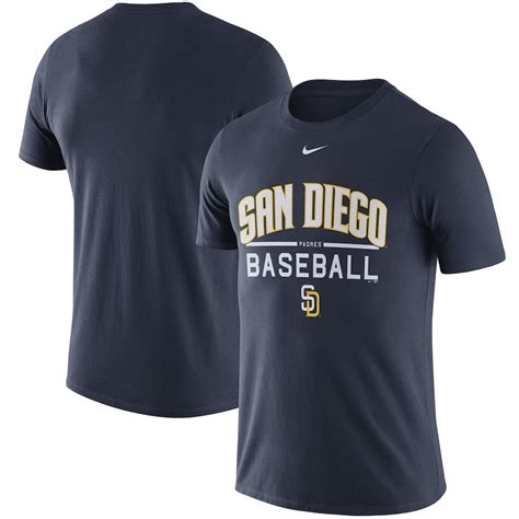 Men's San Diego Padres Nike Navy Away Practice T-Shirt