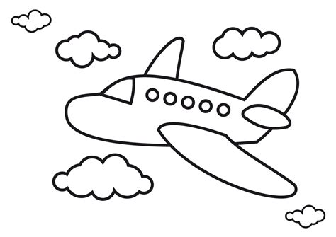 Airplane Coloring Pages Airplanes Pictures For Kids – Viewing G… | Aviones para dibujar, Páginas ...
