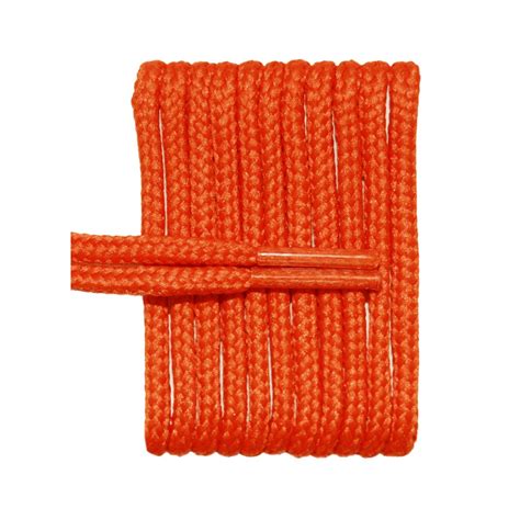 FootGalaxy High Quality Round Laces For Boots And Shoes, Burnt Orange