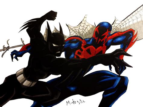 Batman Beyond Vs Spiderman 2099 by MikeES on DeviantArt