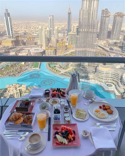 Spectacular balcony views of Dubai over a delicious breakfast... Life is good! Dubai Luxury ...