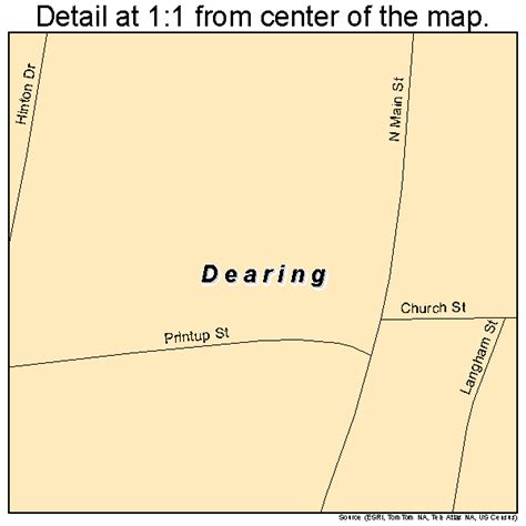 Dearing Georgia Street Map 1322024