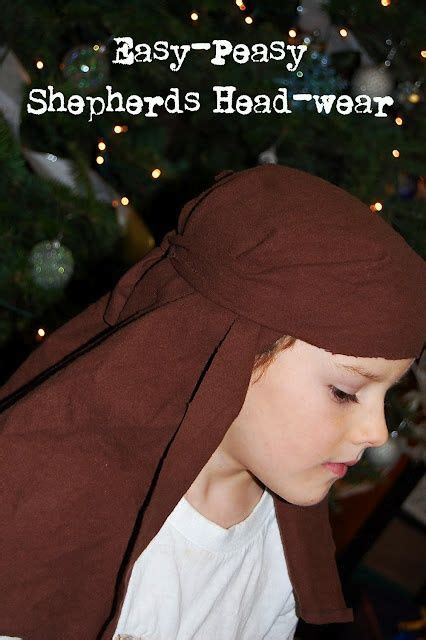 Shepherds headwear from pillowcase tutorial for nativity costume | Nativity costumes, Christmas ...