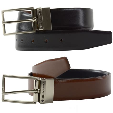 Alpine Swiss - Alpine Swiss Mens Dress Belt Reversible Black Brown ...