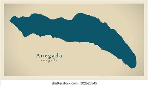 Modern Map Anegada Vg Stock Vector (Royalty Free) 302625545 | Shutterstock