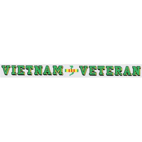 Vietnam Veteran Window Strip Decal