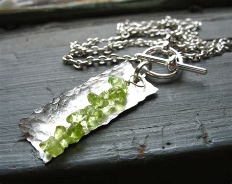 Peridot Necklace Peridot Jewelry Peridot Birthstone - Etsy