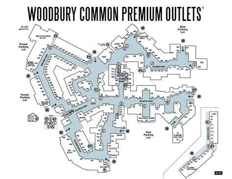 Map Of Woodbury Commons - Living Room Design 2020