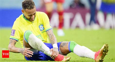 FIFA World Cup 2022: Neymar suffers ankle sprain in Brazil win | Football News - Times of India