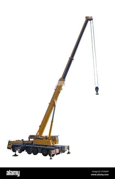 Heavy mobile crane truck Cut Out Stock Images & Pictures - Alamy