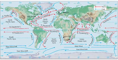 Solved Using the maps of the ocean wind (Figure 1) and | Chegg.com