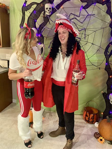 College Halloween costume #couplecostume captain’s and coke # ...