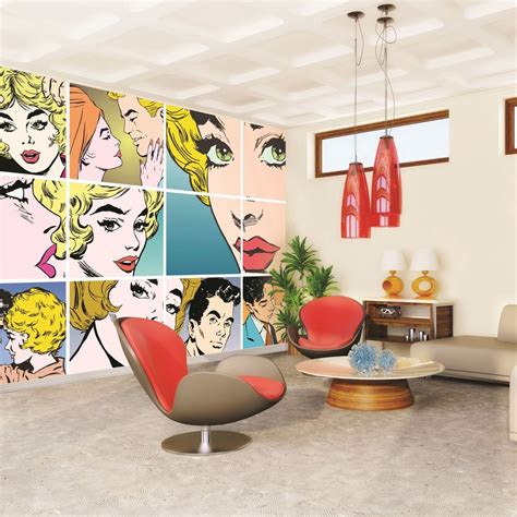 Pop Art Wall Ready Made Mural | Pop art bedroom, Pop art wallpaper, Childrens wall murals