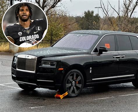 Colorado QB Shedeur Sanders Has His $375K Rolls Royce Booted By Campus ...