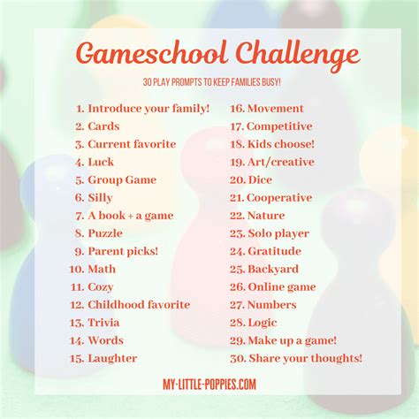 Gameschool Challenges to Change Your Homeschool!