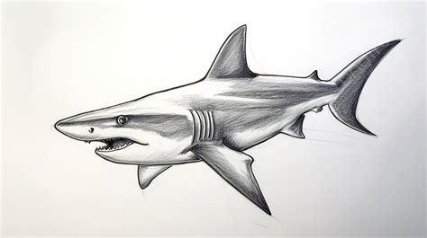Fondo Dibujo De Tiburon Dibujado Con Un Lapiz Fondo, Fotos De Dibujos De Tiburones, Tiburón ...