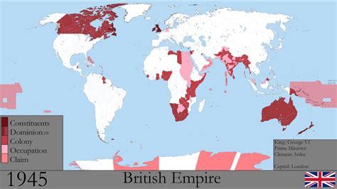 Map Of The British Empire At Its Peak - Map Of Staten