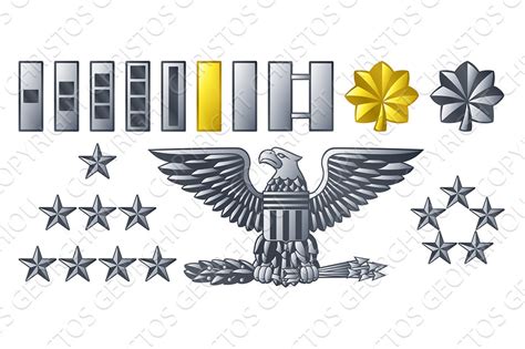 Army Military Officer Insignia Ranks | Custom-Designed Textures ...