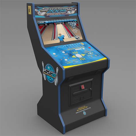 silver strike bowling arcade 3d model