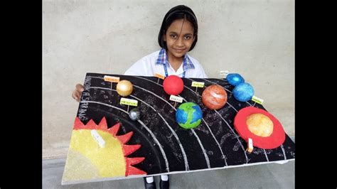 My 3D Solar System Model || Solar System Project for Kids || School Science Project - YouTube