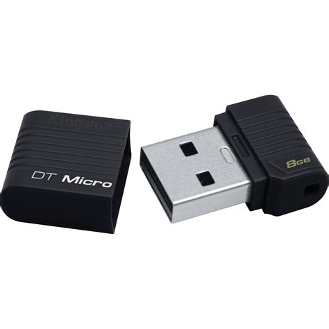 Kingston 8GB DataTraveler Micro USB Flash Drive (Black)