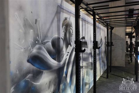 Gym Interior Wall Murals - Graffiti Artist Melbourne