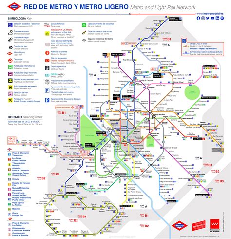 Madrid metro map - Ontheworldmap.com