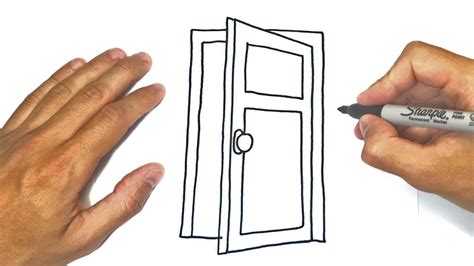 How to draw a Door for kids | Door Easy Draw Tutorial