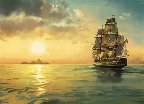 Treasure Island by JosephQiuArt | Treasure island, Painting, Concept art