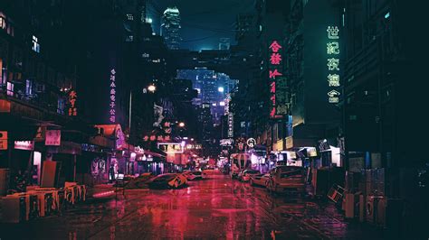 Cyberpunk Anime City Wallpapers - Top Free Cyberpunk Anime City Backgrounds - WallpaperAccess